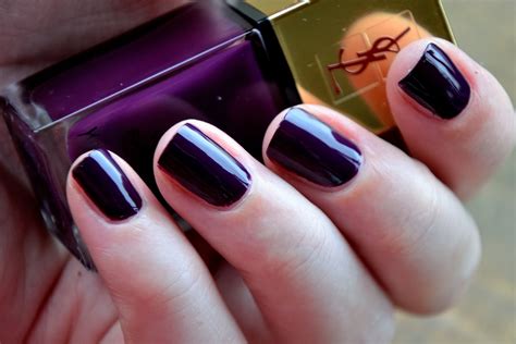 ysl violet baroque|YSL la laque nail varnish.